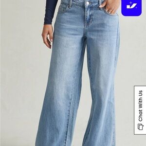 PacSun Light Blue Wide Leg Jeans